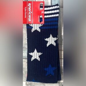 💖3/$15💖 Women's American Flag Crew Socks - Red/White/Navy